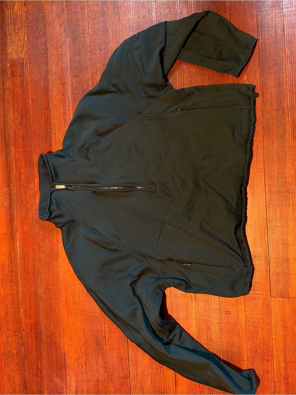 Athleta Dark Green Half-Zip Pullover